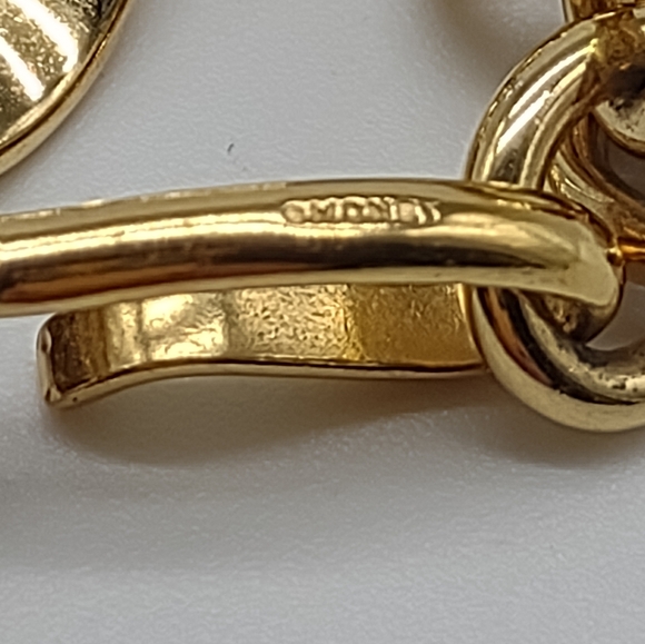 Vintage Monet Chunky Double Link Figaro Chain Statement Necklace - Picture 7 of 10